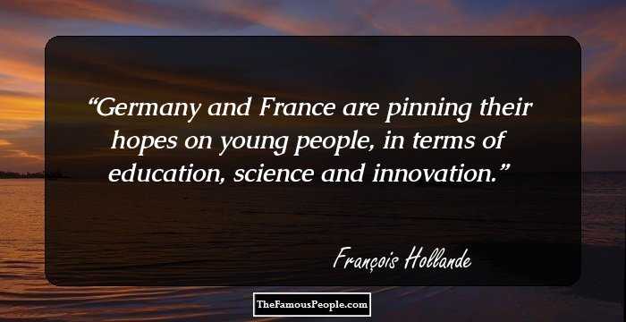 Germany and France are pinning their hopes on young people, in terms of education, science and innovation.