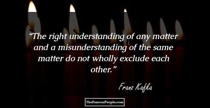 The right understanding of any matter and a misunderstanding of the same matter do not wholly exclude each other.