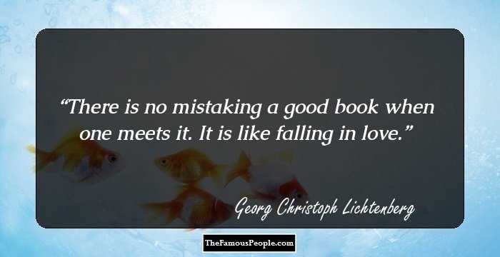 There is no mistaking a good book when one meets it. It is like falling in love.