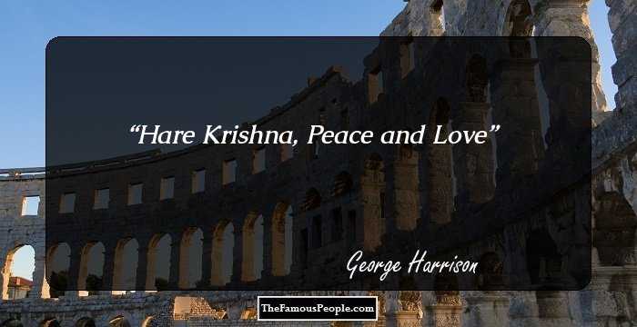 Hare Krishna, Peace and Love
