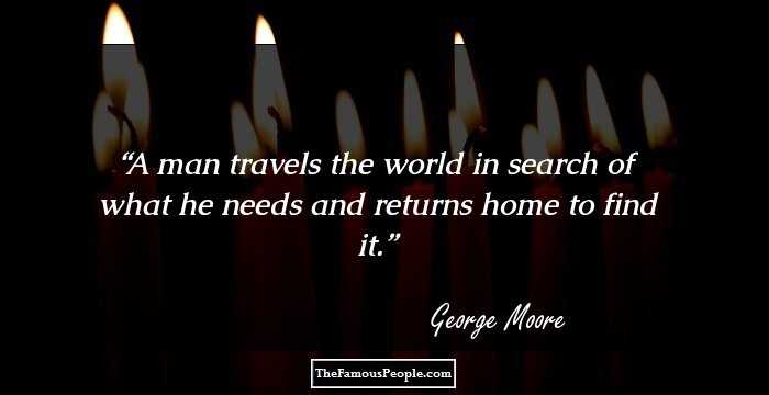 A man travels the world in search of what he needs and returns home to find it.