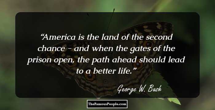America is the land of the second chance - and when the gates of the prison open, the path ahead should lead to a better life.