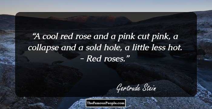 A cool red rose and a pink cut pink, a collapse and a sold hole, a little less hot. - Red roses.