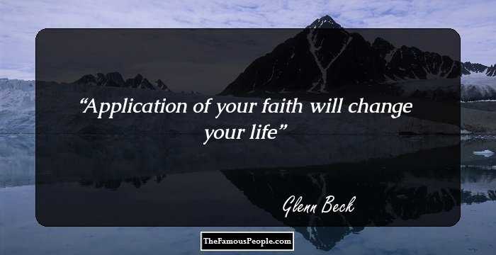 Application of your faith will change your life