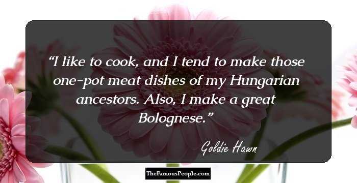 I like to cook, and I tend to make those one-pot meat dishes of my Hungarian ancestors. Also, I make a great Bolognese.