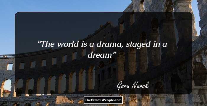 The world is a drama, staged in a dream