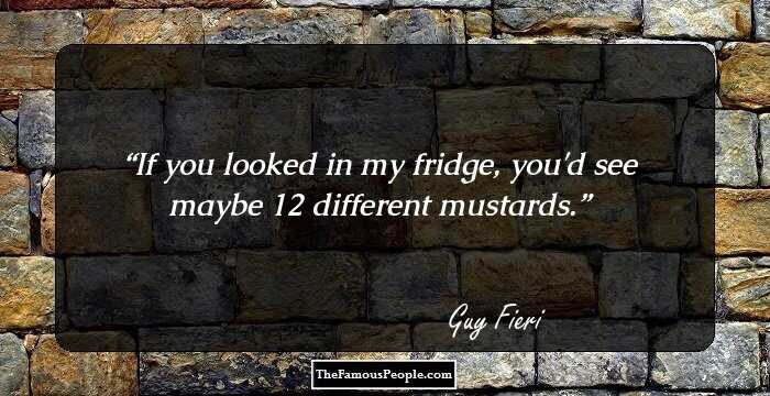 If you looked in my fridge, you'd see maybe 12 different mustards.