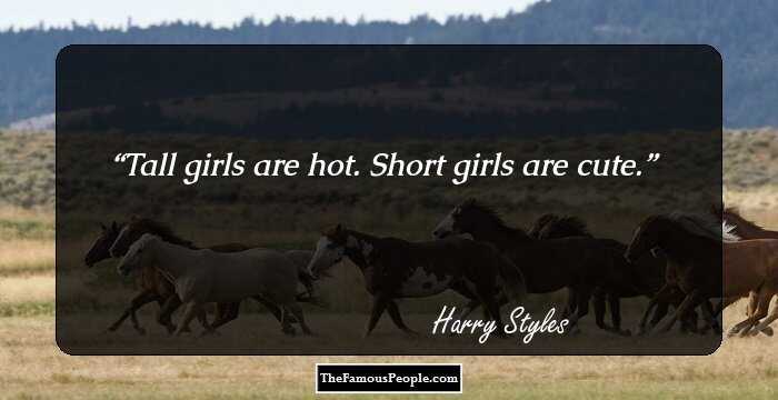 Tall girls are hot. Short girls are cute.