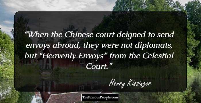When the Chinese court deigned to send envoys abroad, they were not diplomats, but “Heavenly Envoys” from the Celestial Court.