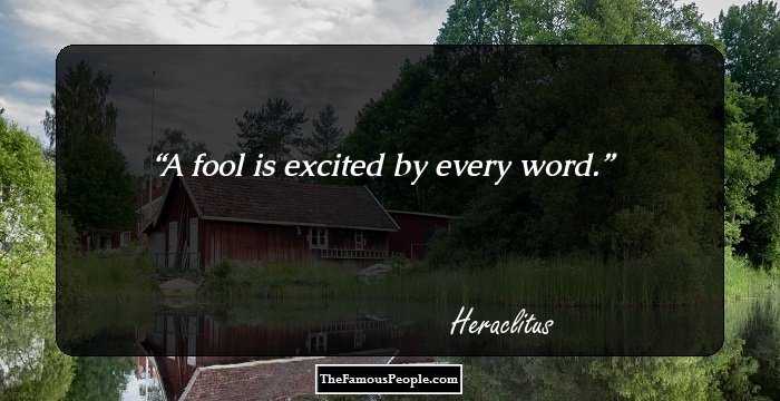 A fool is excited by every word.
