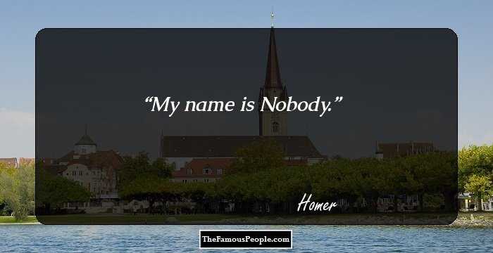 My name is Nobody.