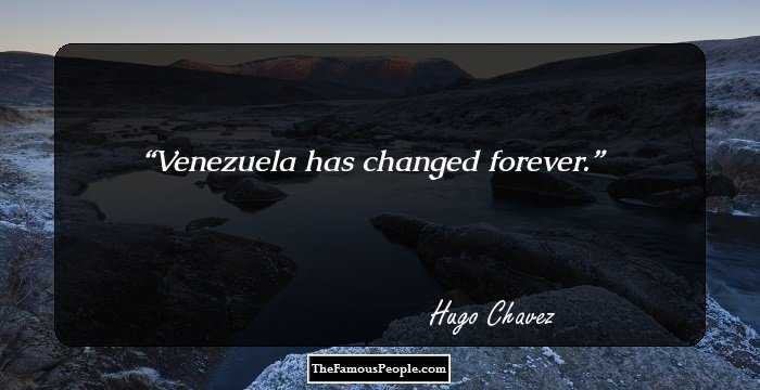 Venezuela has changed forever.