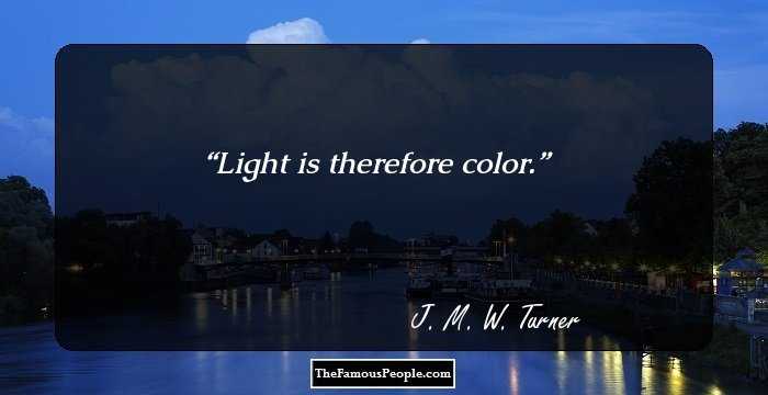 Light is therefore color.