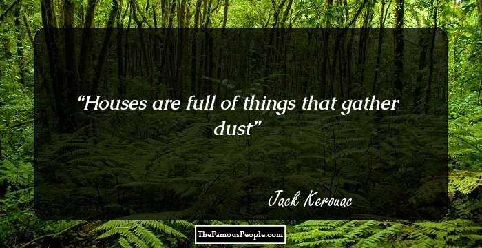 Houses are full of things that gather dust