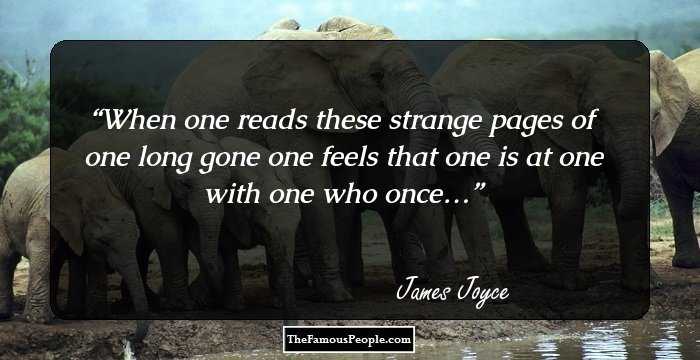 When one reads these strange pages of one long gone one feels that one is at one with one who once…