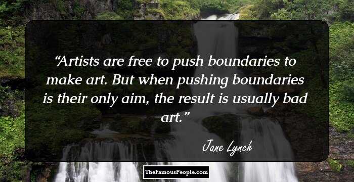 Artists are free to push boundaries to make art. But when pushing boundaries is their only aim, the result is usually bad art.