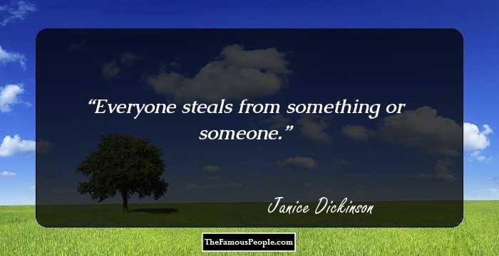 Everyone steals from something or someone.