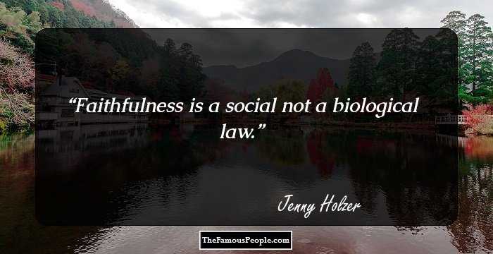 Faithfulness is a social not a biological law.
