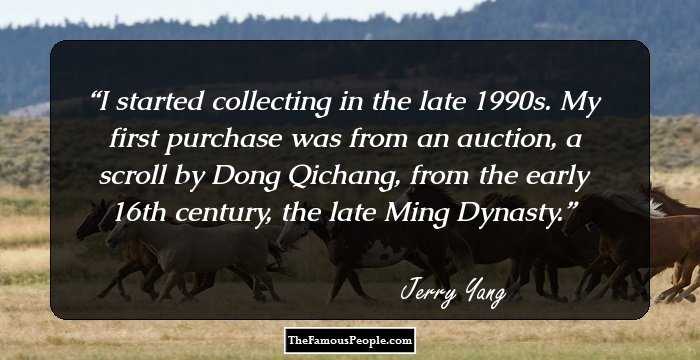 I started collecting in the late 1990s. My first purchase was from an auction, a scroll by Dong Qichang, from the early 16th century, the late Ming Dynasty.