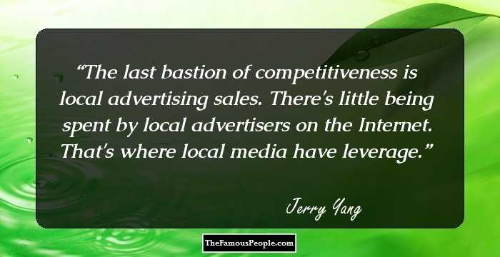 The last bastion of competitiveness is local advertising sales. There's little being spent by local advertisers on the Internet. That's where local media have leverage.