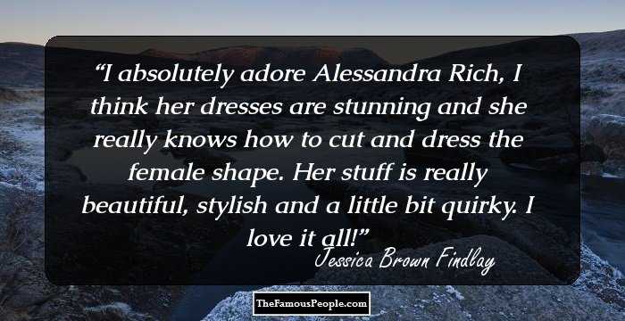 I absolutely adore Alessandra Rich, I think her dresses are stunning and she really knows how to cut and dress the female shape. Her stuff is really beautiful, stylish and a little bit quirky. I love it all!