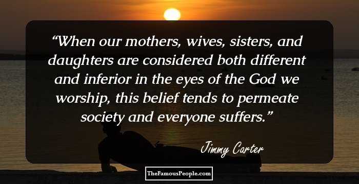 When our mothers, wives, sisters, and daughters are considered both different and inferior in the eyes of the God we worship, this belief tends to permeate society and everyone suffers.