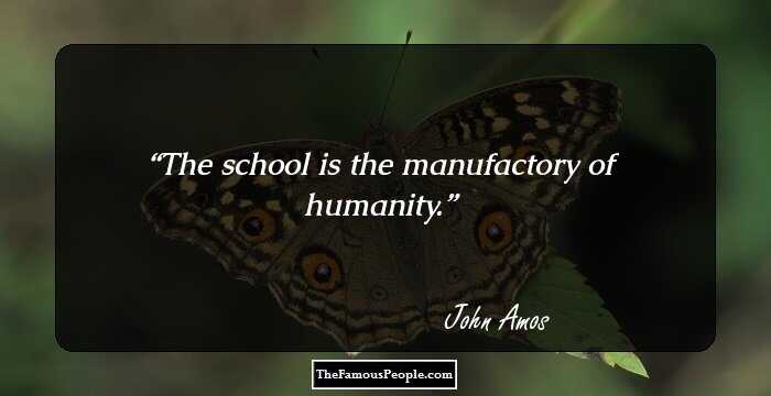 The school is the manufactory of humanity.
