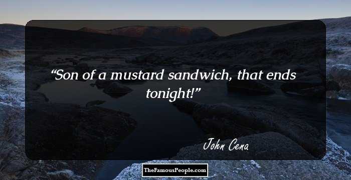 Son of a mustard sandwich, that ends tonight!