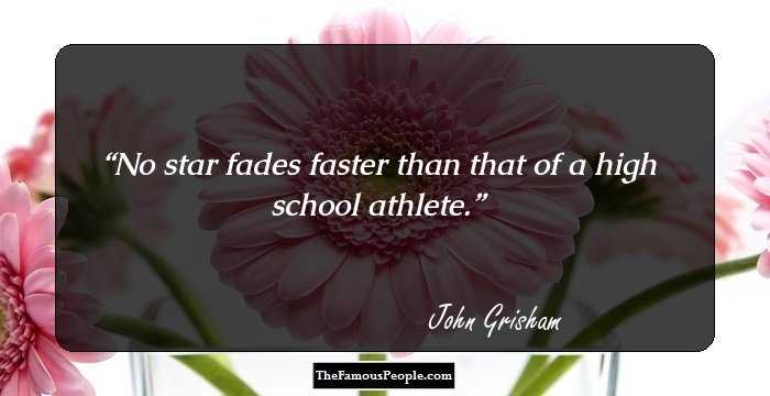No star fades faster than that of a high school athlete.