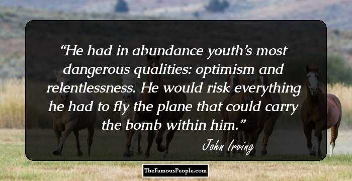 He had in abundance youth’s most dangerous qualities: optimism and relentlessness. He would risk everything he had to fly the plane that could carry the bomb within him.