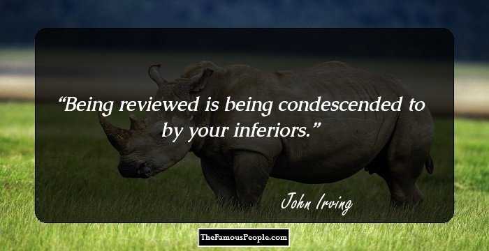 Being reviewed is being condescended to by your inferiors.