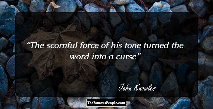 The scornful force of his tone turned the word into a curse