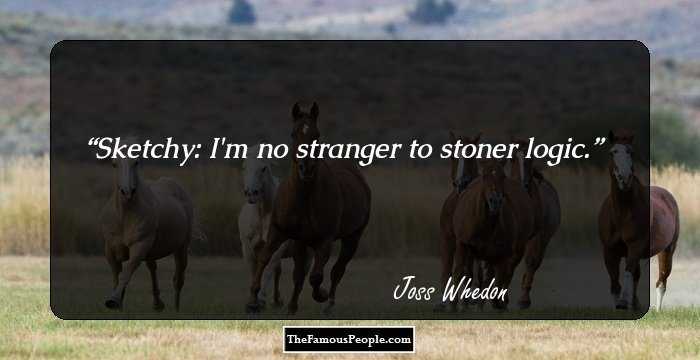 Sketchy: I'm no stranger to stoner logic.