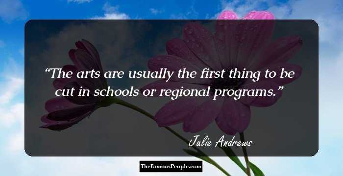 The arts are usually the first thing to be cut in schools or regional programs.