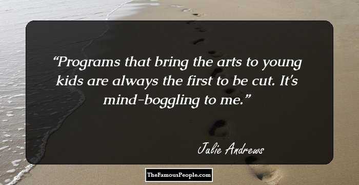 Programs that bring the arts to young kids are always the first to be cut. It's mind-boggling to me.