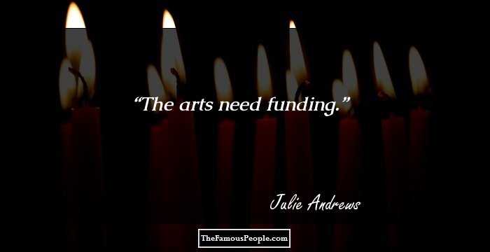 The arts need funding.