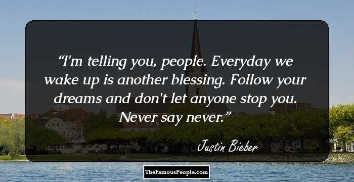 Great Quotes By Justin Bieber With Bells On