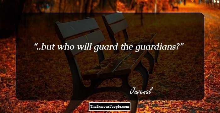 ..but who will guard the guardians?