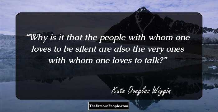 Why is it that the people with whom one loves to be silent are also the very ones with whom one loves to talk?