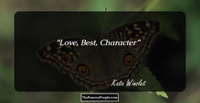 Love,
Best,
Character