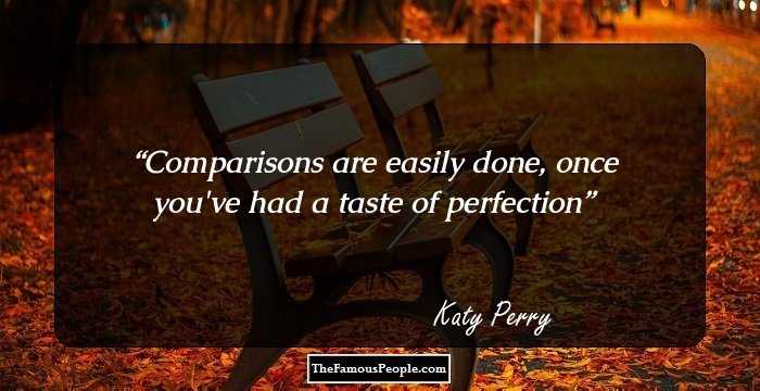 Comparisons are easily done, once you've had a taste of perfection