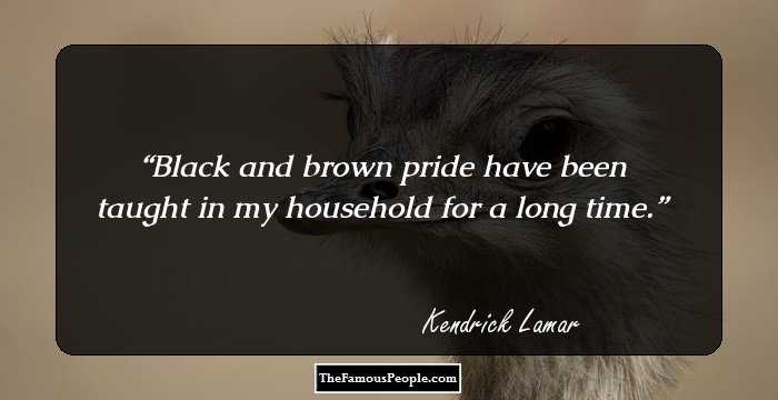 Black and brown pride have been taught in my household for a long time.