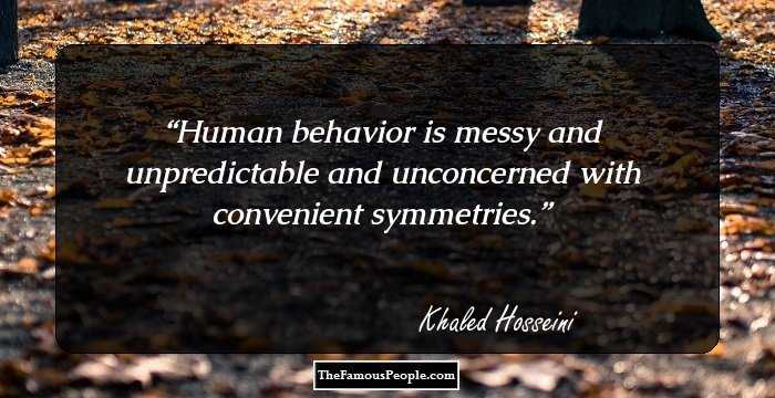 Human behavior is messy and unpredictable and unconcerned with convenient symmetries.