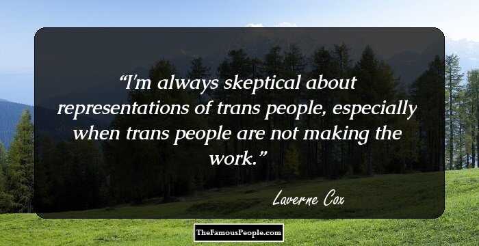 I'm always skeptical about representations of trans people, especially when trans people are not making the work.