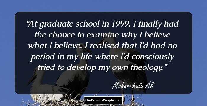At graduate school in 1999, I finally had the chance to examine why I believe what I believe. I realised that I'd had no period in my life where I'd consciously tried to develop my own theology.