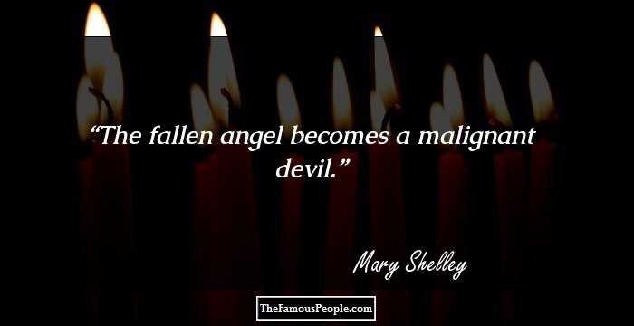 The fallen angel becomes a malignant devil.