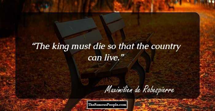 The king must die so that the country can live.