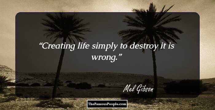 Creating life simply to destroy it is wrong.