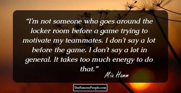 70 Inspiring Quotes by Mia Hamm For Hitting The Life Goals Flawlessly