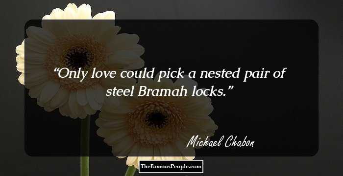 Only love could pick a nested pair of steel Bramah locks.